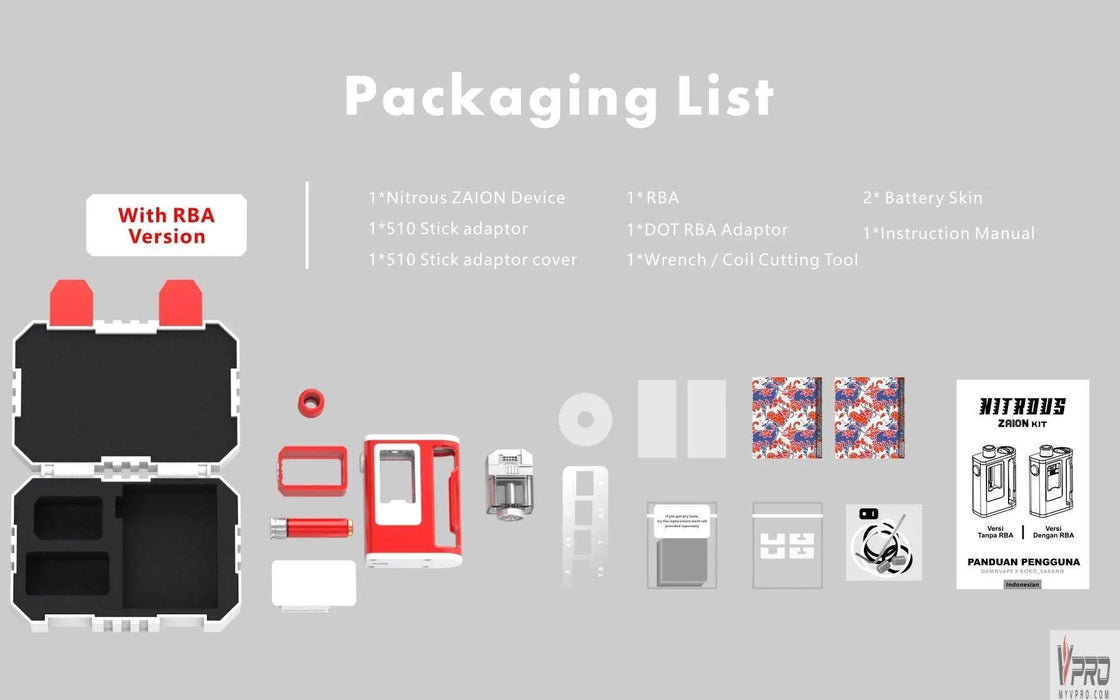 Damn Vape Nitrous ZAION Kit (2nd Batch）