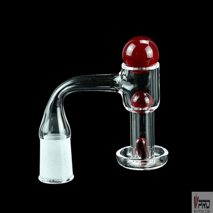 Dragon Glass Quartz Banger With 3 Terp Pearls