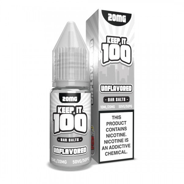 Unflavored - Keep It 100 Bar Salt 10mL