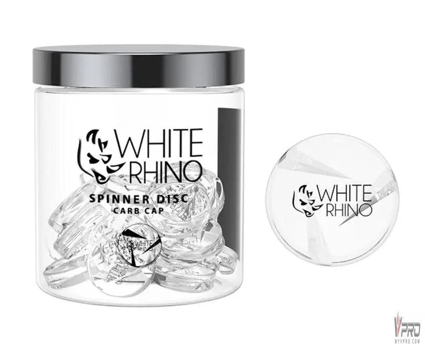 White Rhino Spinner Disc Glass Carb Cap