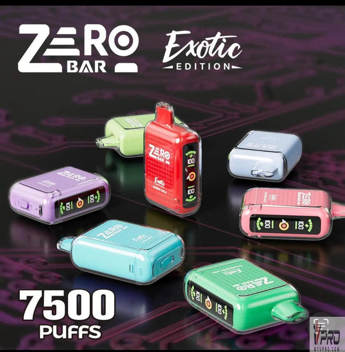 Zero Bar Exotic Edition 7500 Puffs Disposable 0%