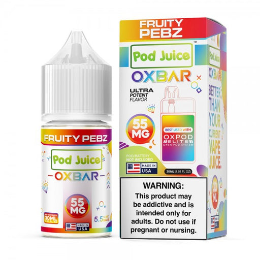 Fruity Pebz - Pod Juice x OXBAR Salt 30mL