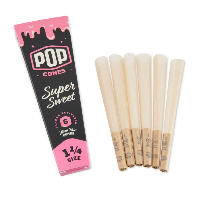 Pop Cones Unbleached 1 1/4 Size Cone