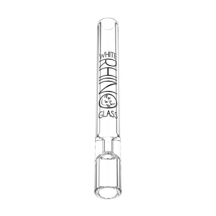 White Rhino Glass Chillum With Silicone Cap