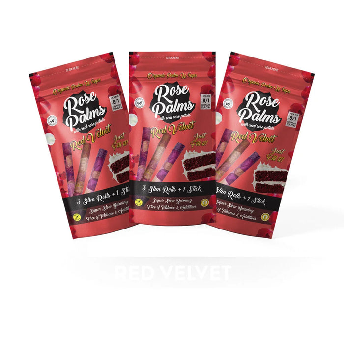 Rose Palms 3 Slim Rolls + 1 Stick