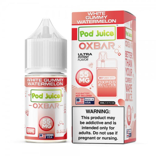 White Gummy Watermelon - Pod Juice x OXBAR Salt 30mL